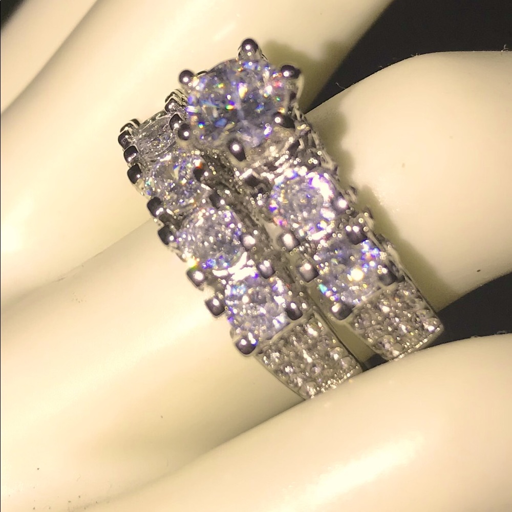 12.0 Ct Moisennite Wedding Set